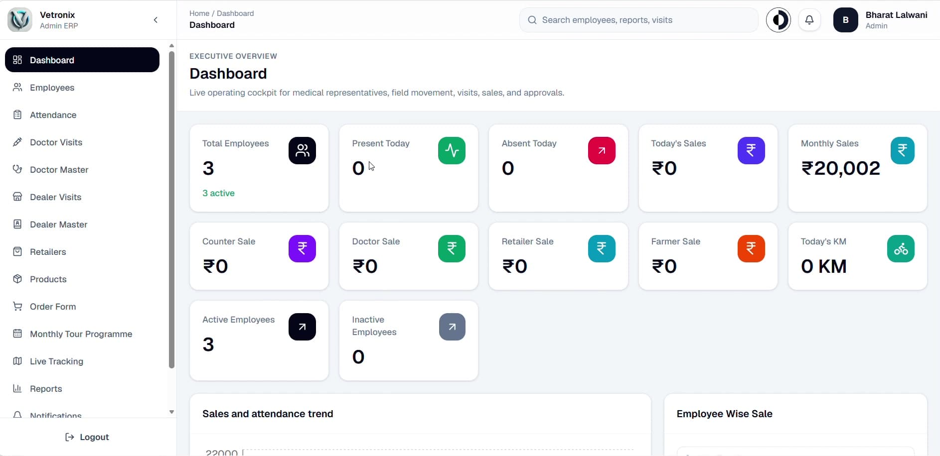 VETRONIX ERP project preview